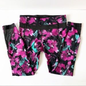 LULULEMON ZIP POCKETS CROP MESH LEGGING